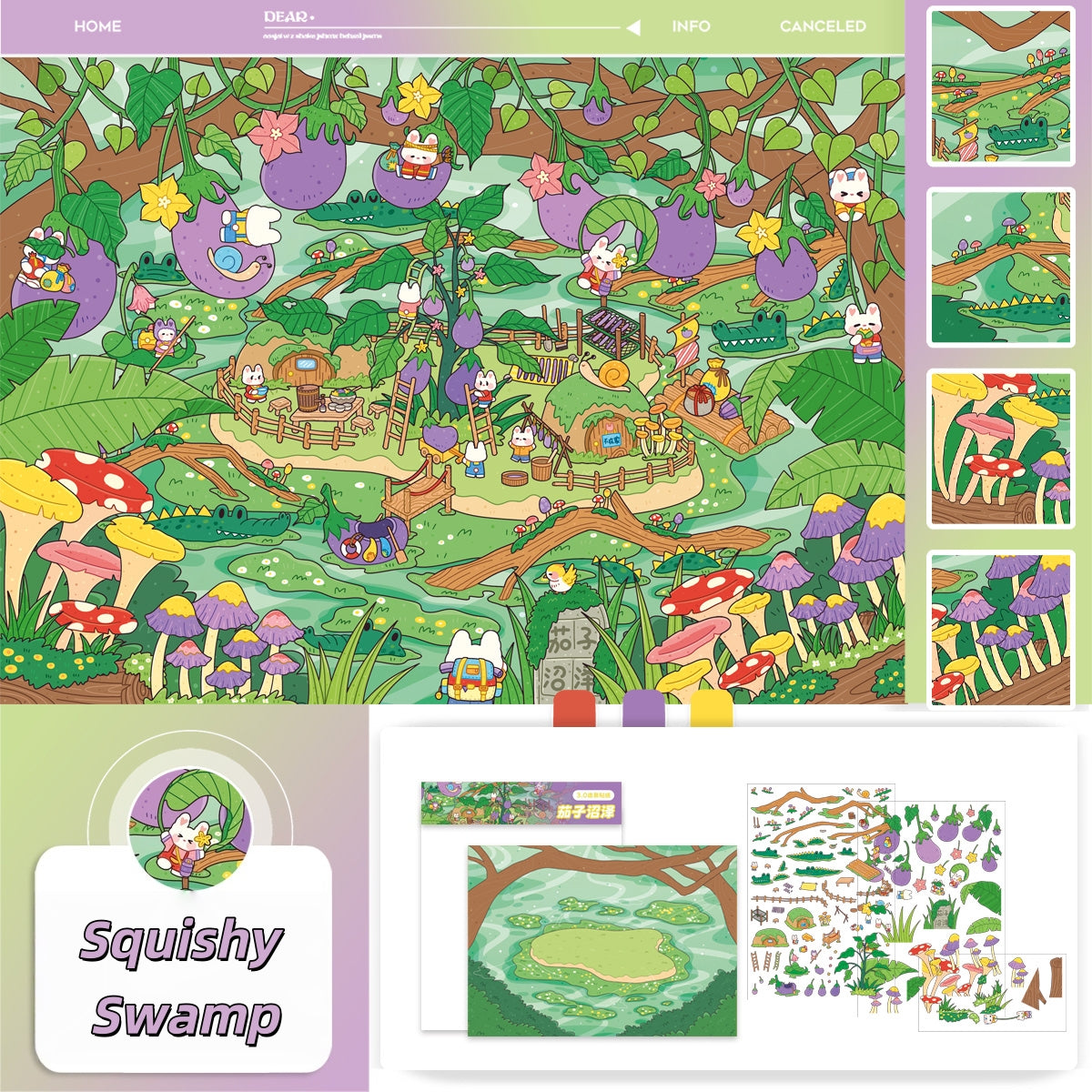 Paperfairy Tales 3D Sticker | 4 Cute Miniature Scenes