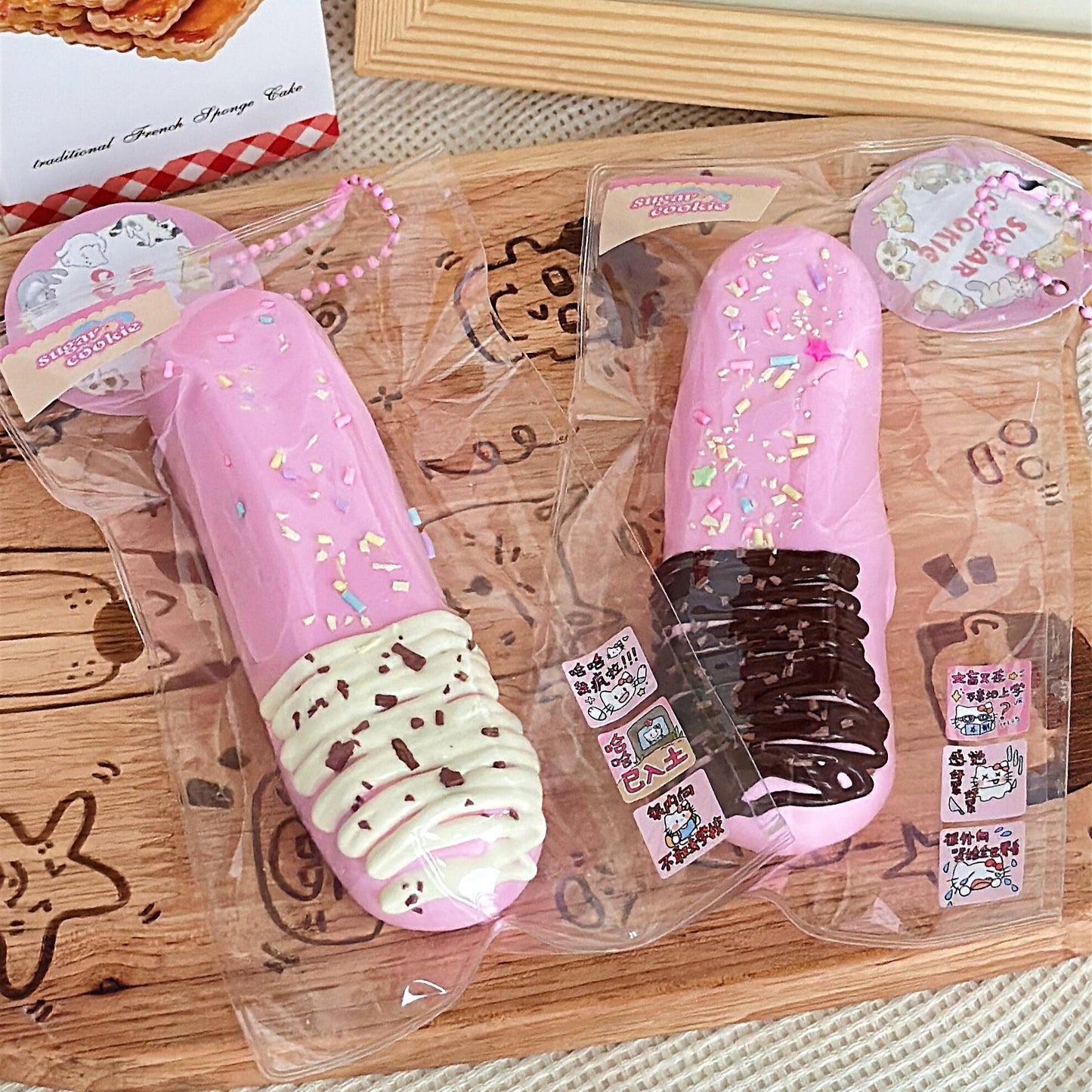 Strawberry Milk Snack Bar Squishy