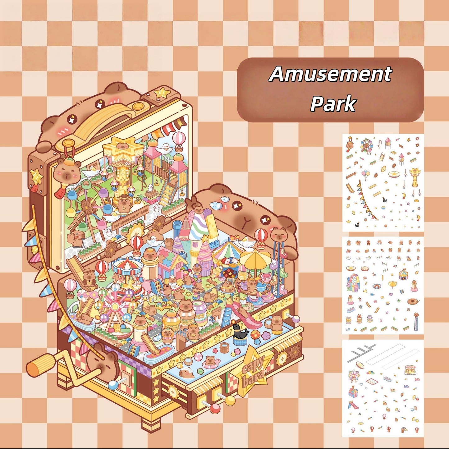 Toy Box World 3D Sticker Scenes | 4 Cute Miniature Scenes