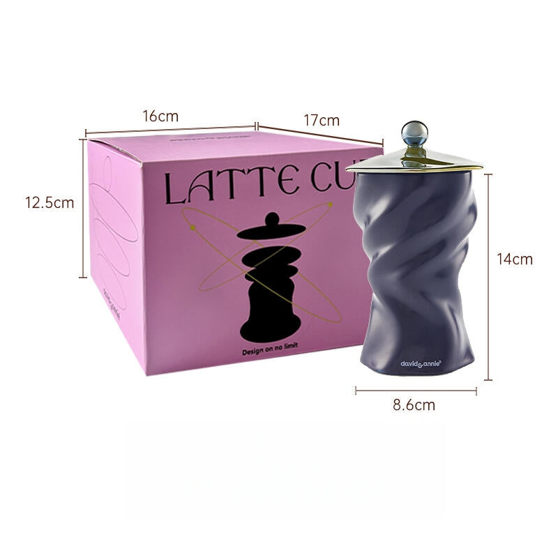 Ruffled Skirt Ceramic Latte Cup