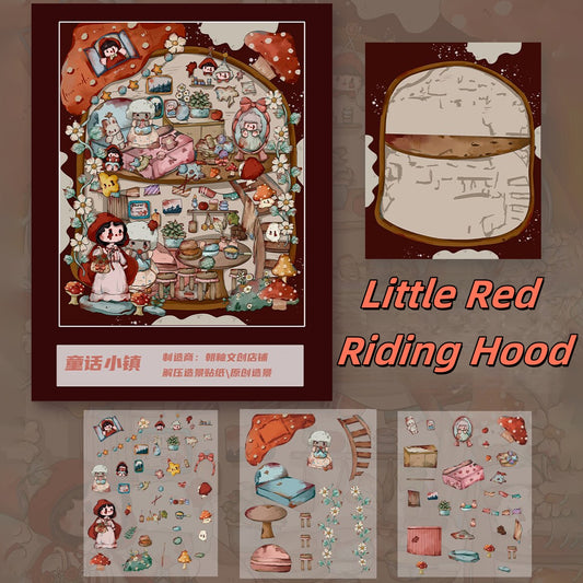 Storybook Realms 3D Sticker | 6 Cute Miniature Scenes