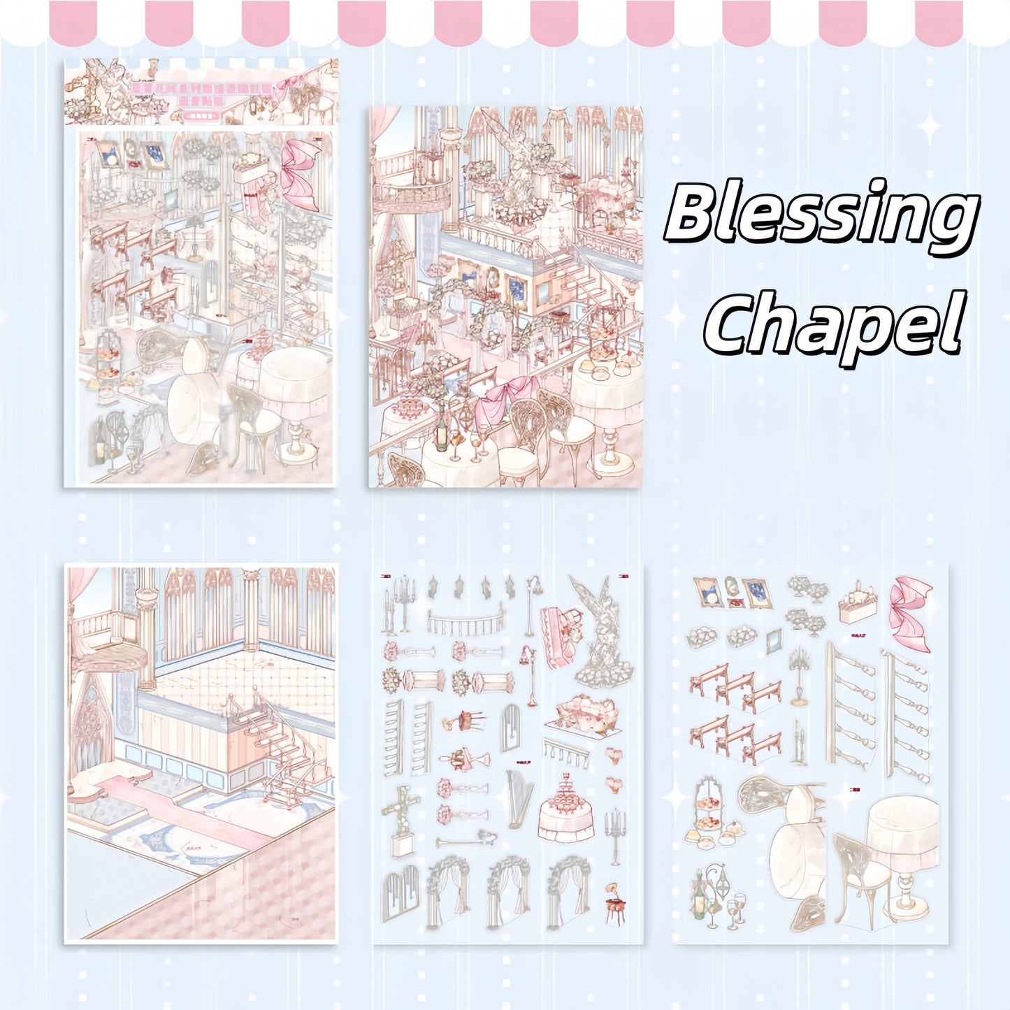 Twilight Vows 3D Sticker | 3 Cute Miniature Scenes