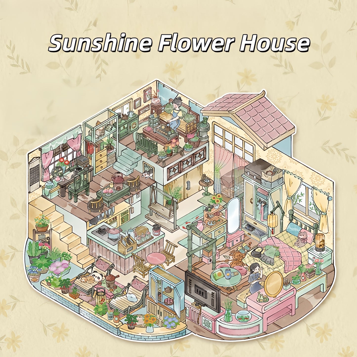Tiny Dreamscape 3D Sticker | 3 Cute Miniature Scenes