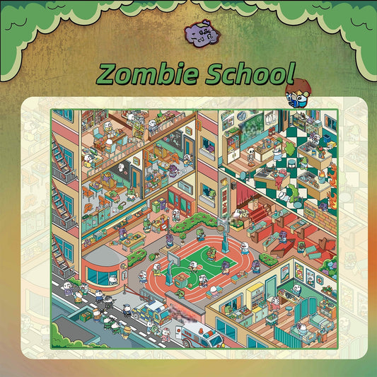 Horror Adventure 3D Sticker | 2 Cute Miniature Scenes