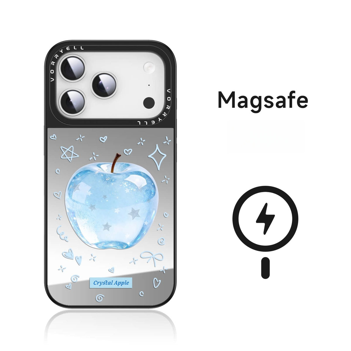 Blue Glass Apple Acrylic Phone Case