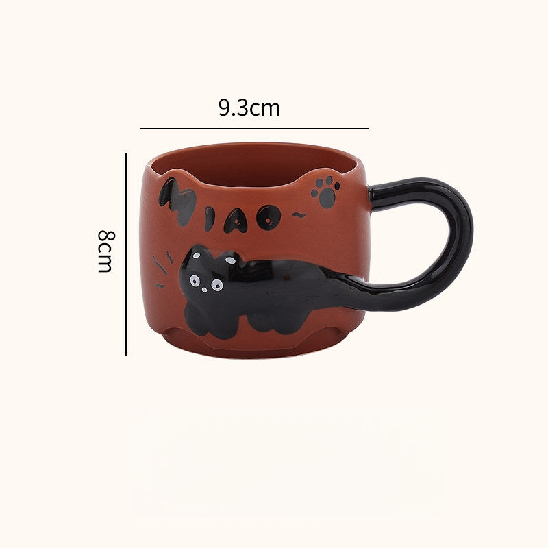 Black Kitty Ceramic Mug