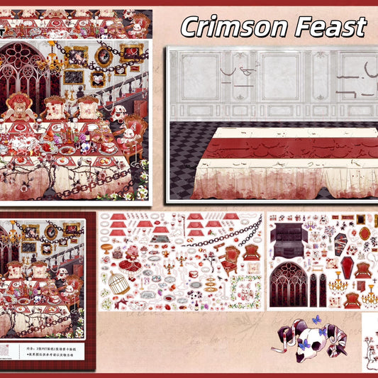 Gentle Fantasies 3D Sticker | 3 Cute Miniature Scenes