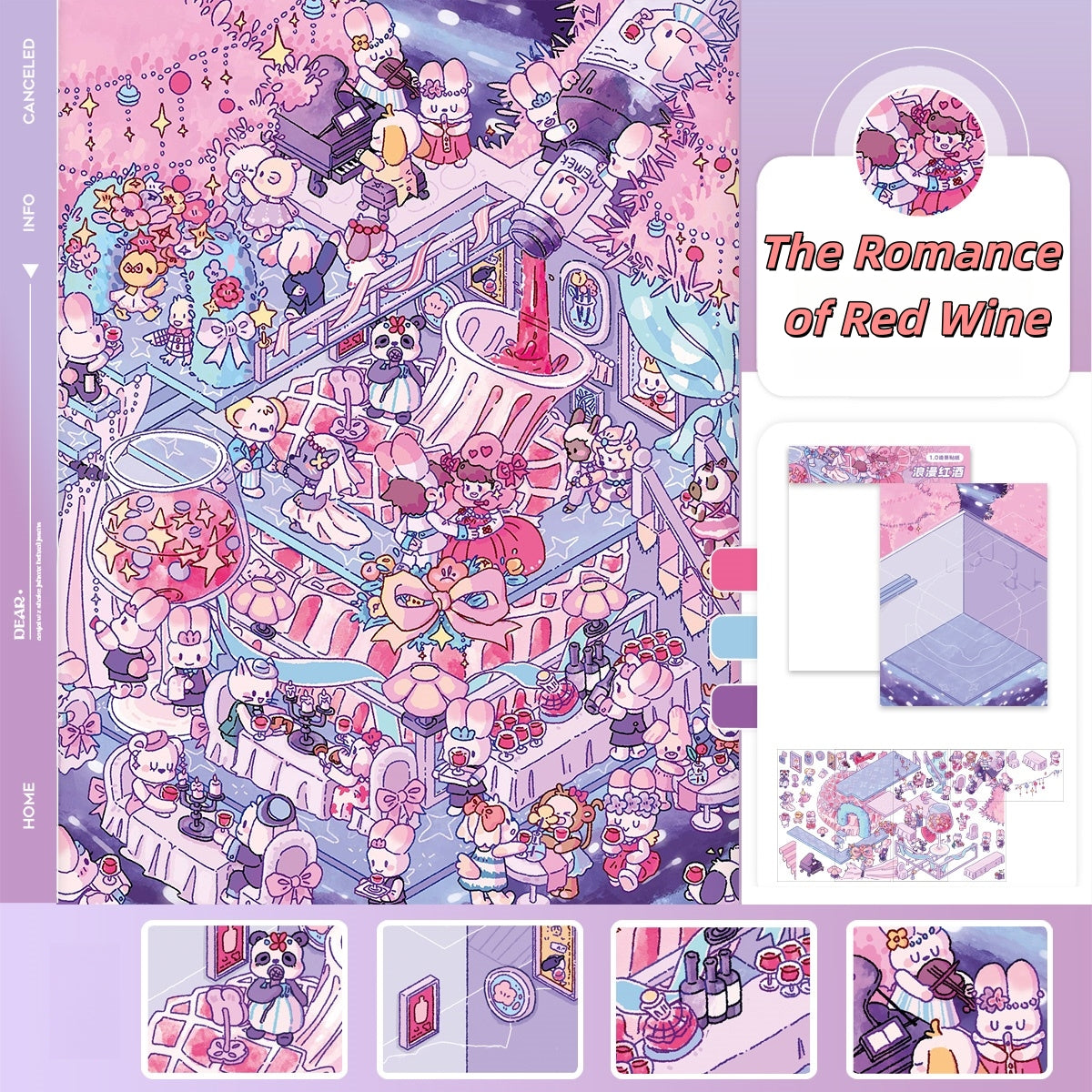 Paperfairy Tale 3D Sticker | 5 Cute Miniature Scenes