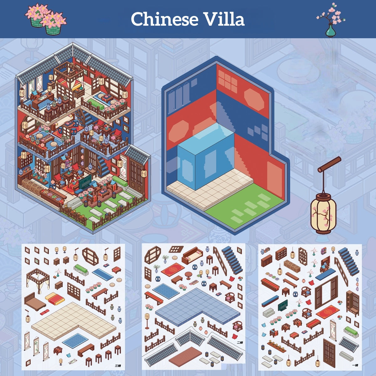 Seacat World 3D Sticker | 6 Cute Miniature Scenes