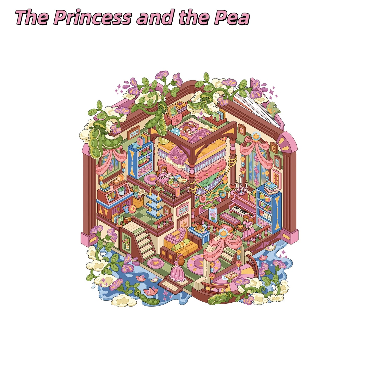 Fairyland 3D Sticker | 4 Cute Miniature Scenes