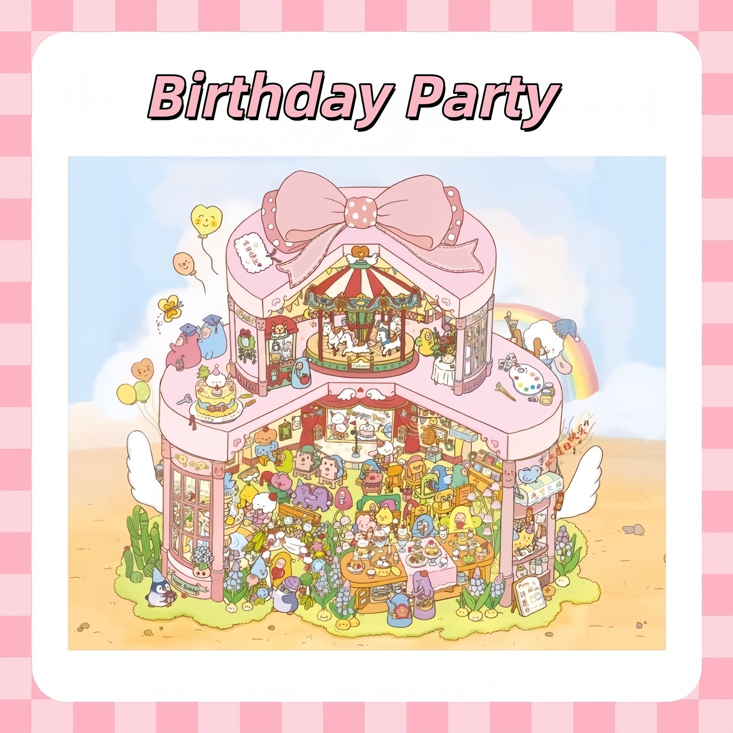 Lovely World 3D Sticker Scenes | 3 Cute Miniature Scenes