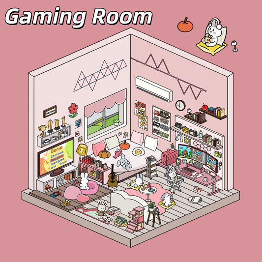 Life Party 3D Sticker Scenes | 4 Cute Miniature Sticker
