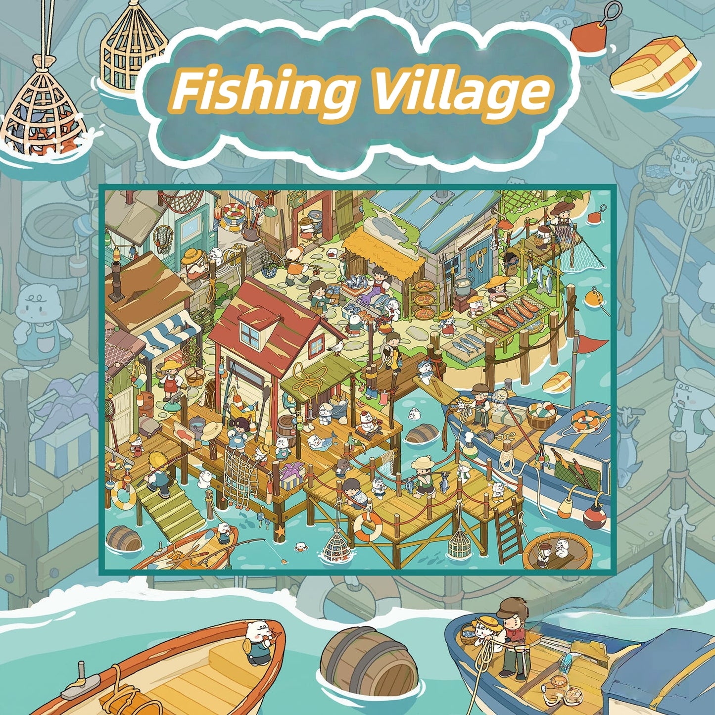 Colorful Life 3D Sticker | 6 Cute Miniature Scenes