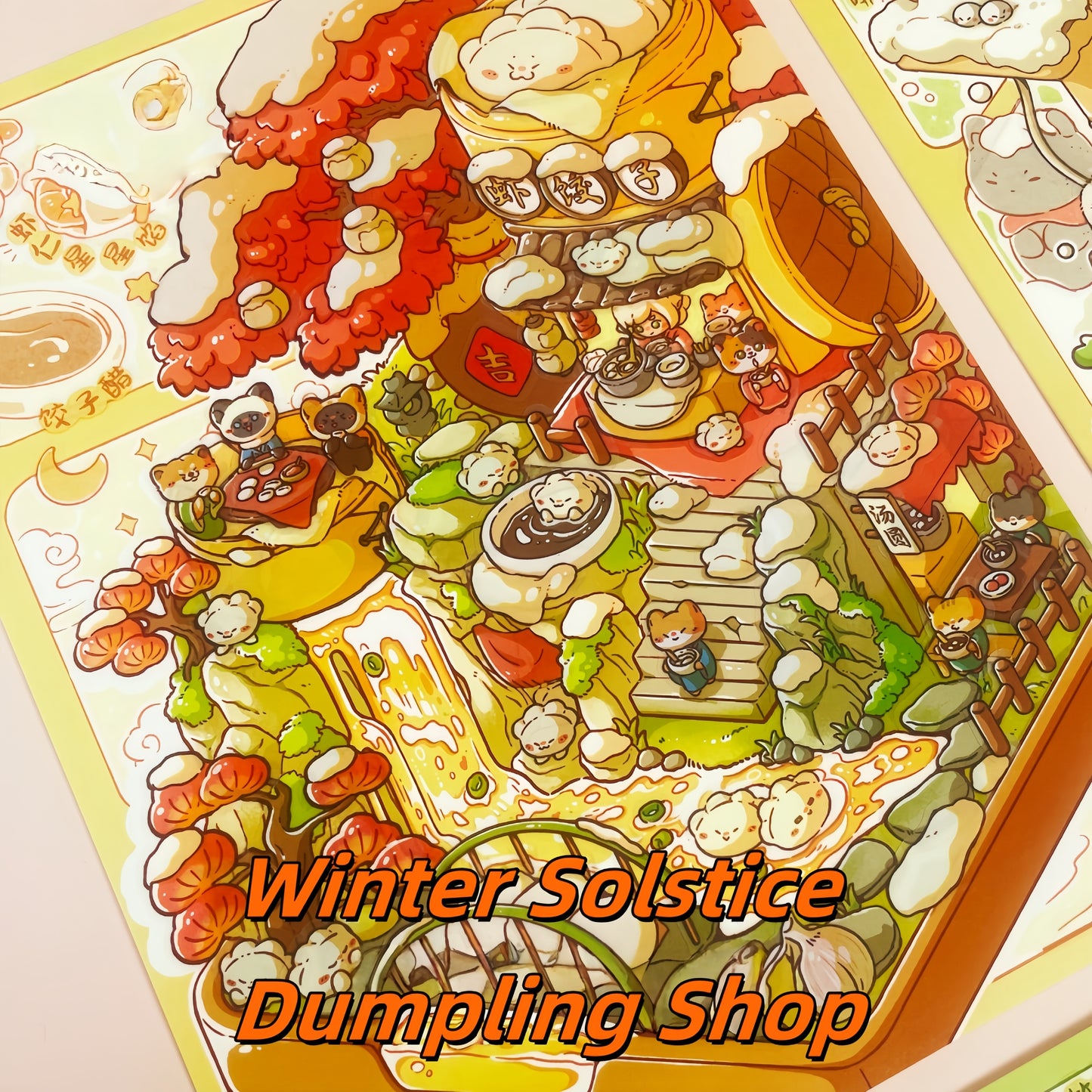 Simulation Management 3D Sticker | 4 Cute Miniature Scenes