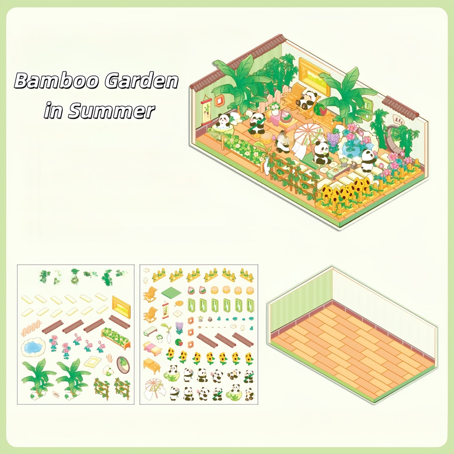 Fantasy Seasons 3D Sticker | 4 Cute Miniature Scenes