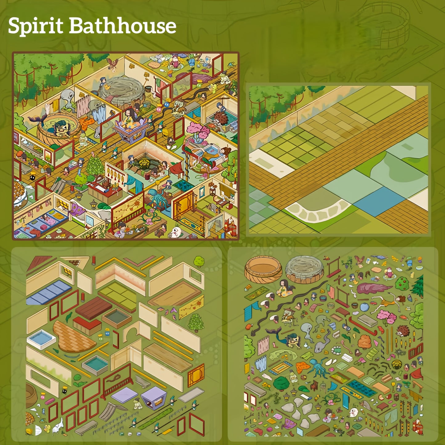 Mystic World Adventure  3D Sticker | 4 Cute Miniature Scenes