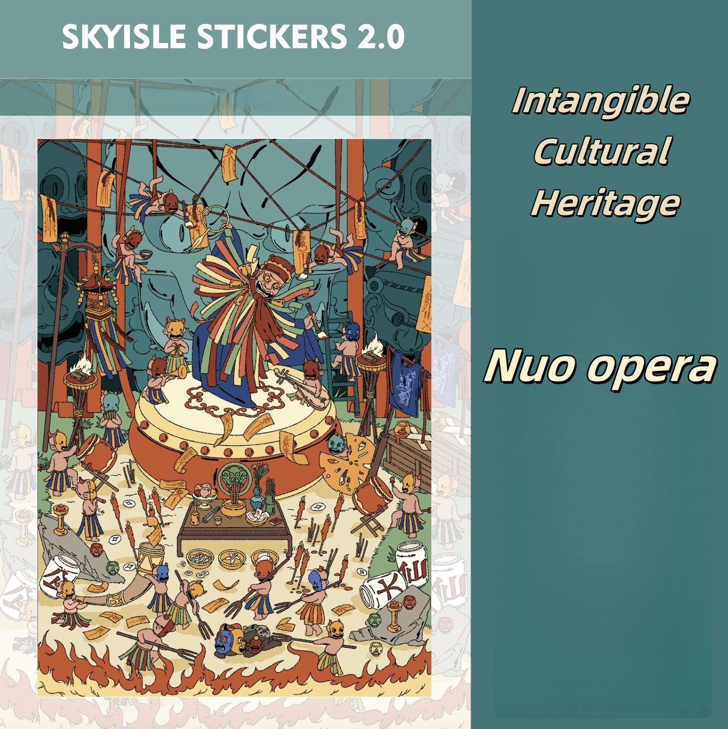 Whimsical Life 3D Sticker | 6 Cute Miniature Scenes