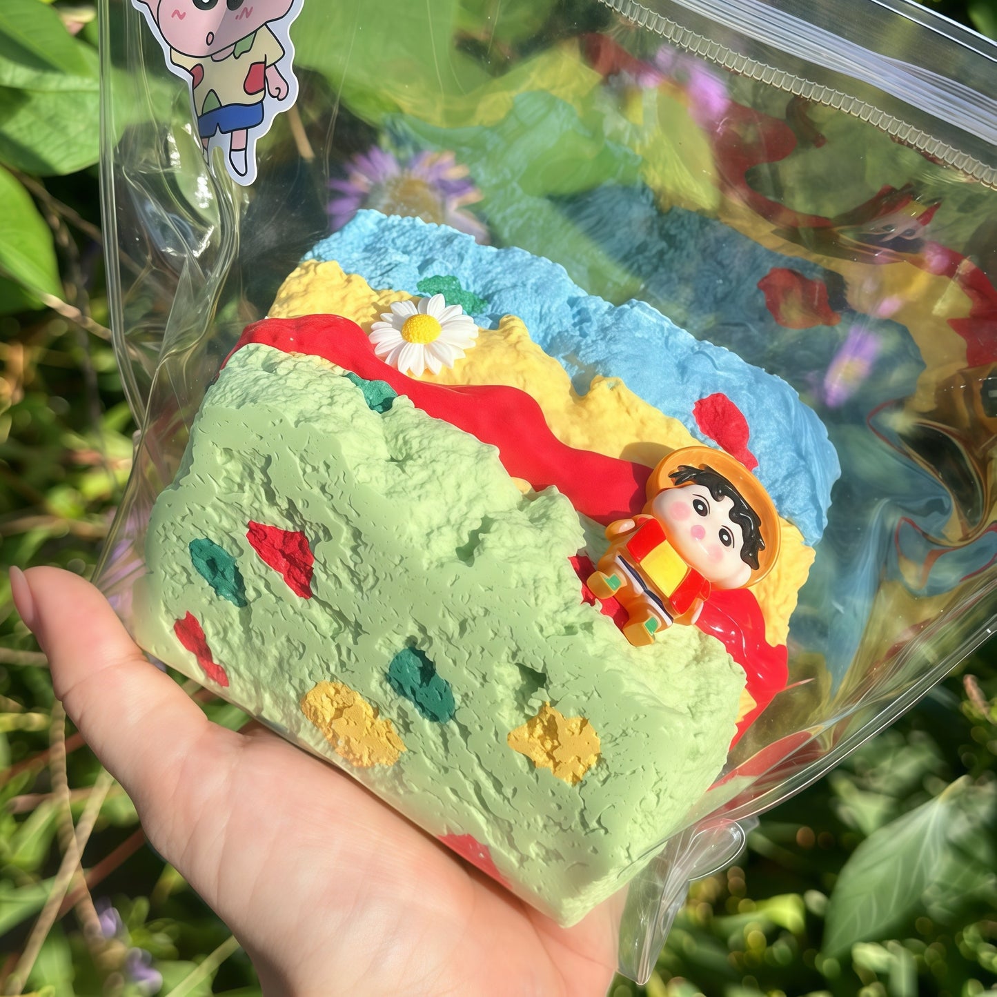 Crayon Shin-chan Pajama Three Layer Toast Squishy