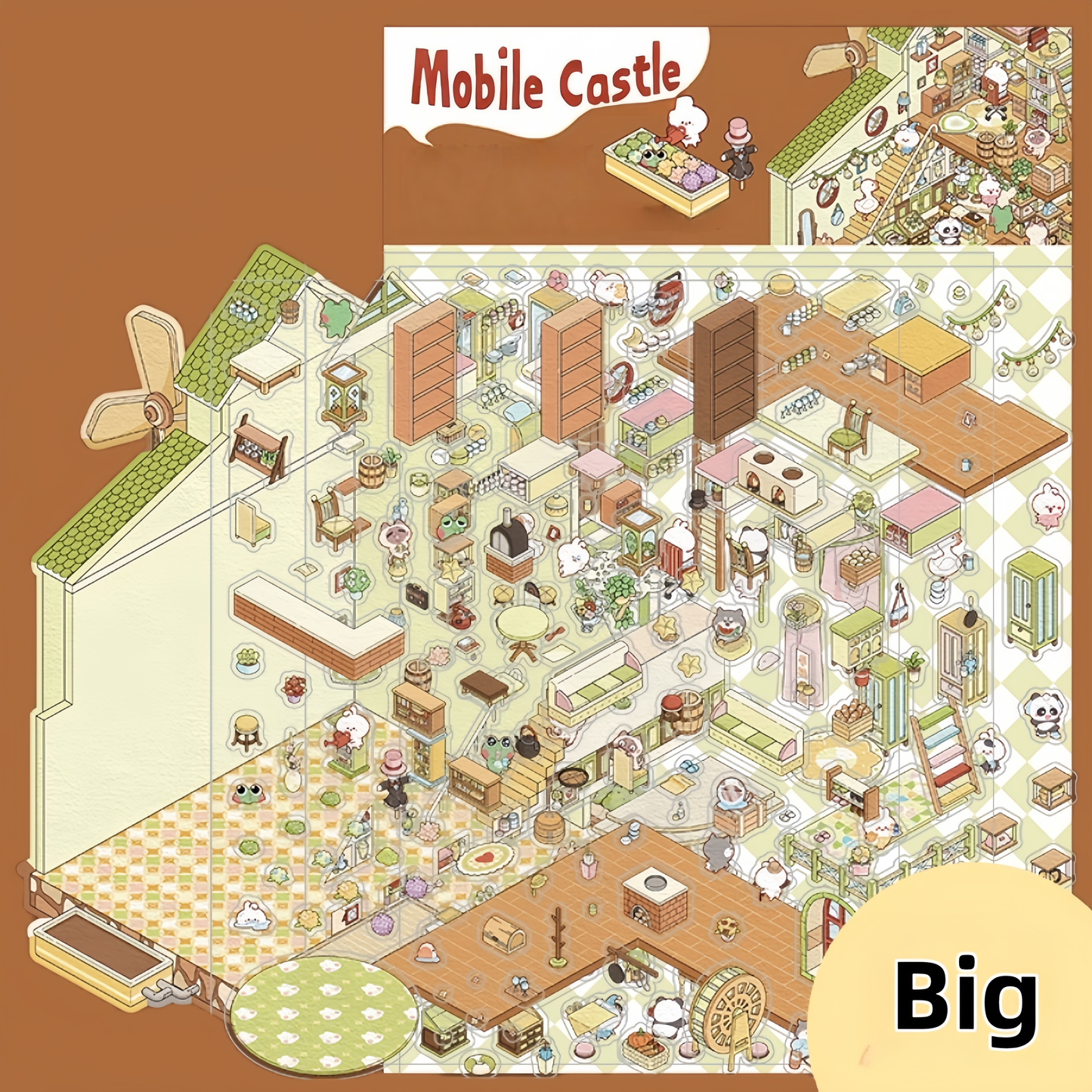 Wonderland Tales 3D Sticker | 4 Cute Miniature Scenes