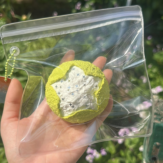 Starry Pretzel Bun Squishy