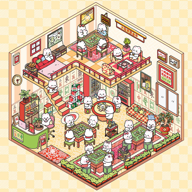 Whimsical Dreams 3D Sticker | 4 Cute Miniature Scenes