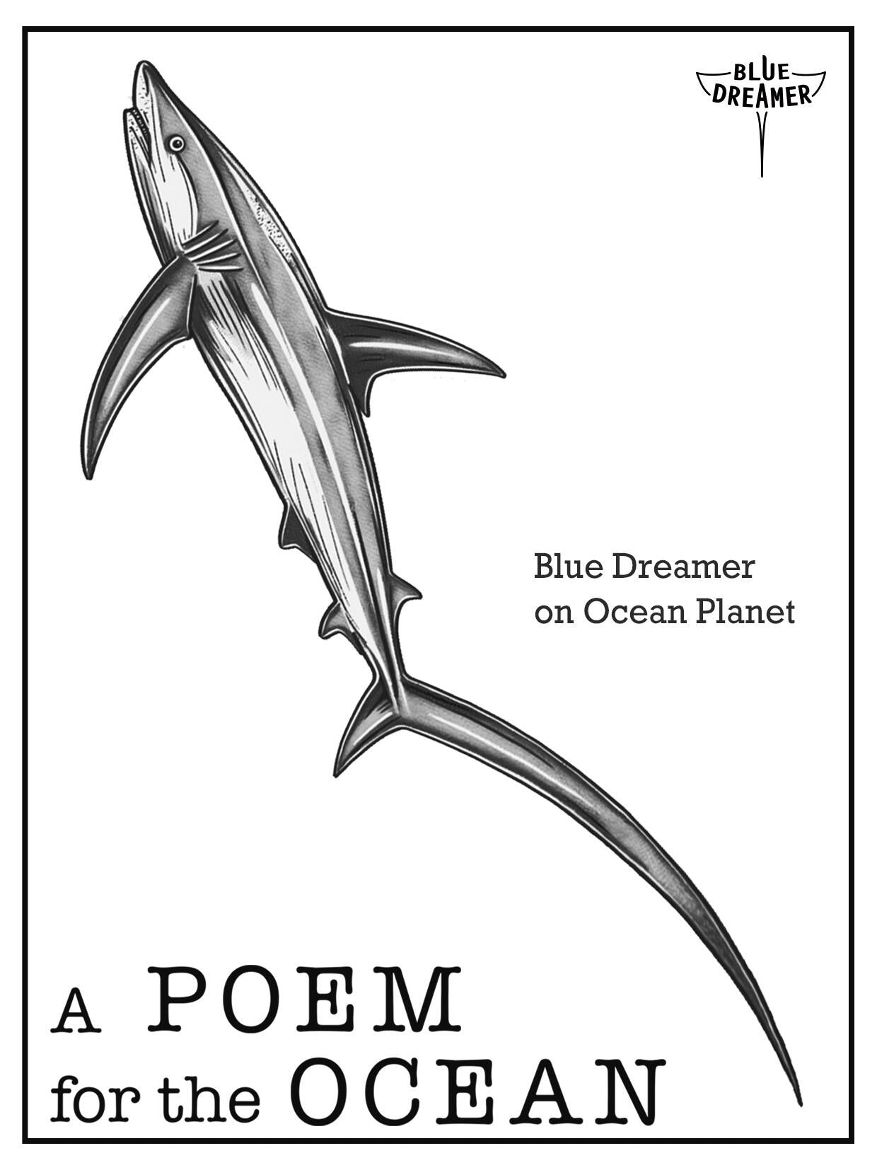 A Poem for the Ocean Temporary Tattoo