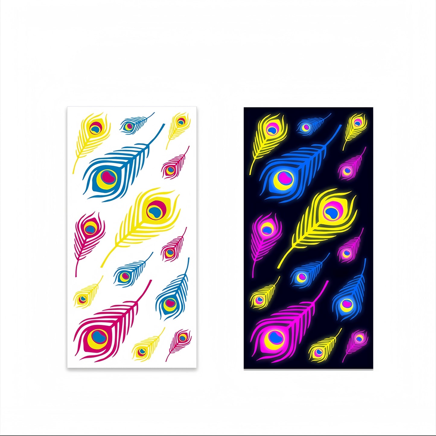 Glitter Rave UV Reactive Temporary Tattoo 1.0