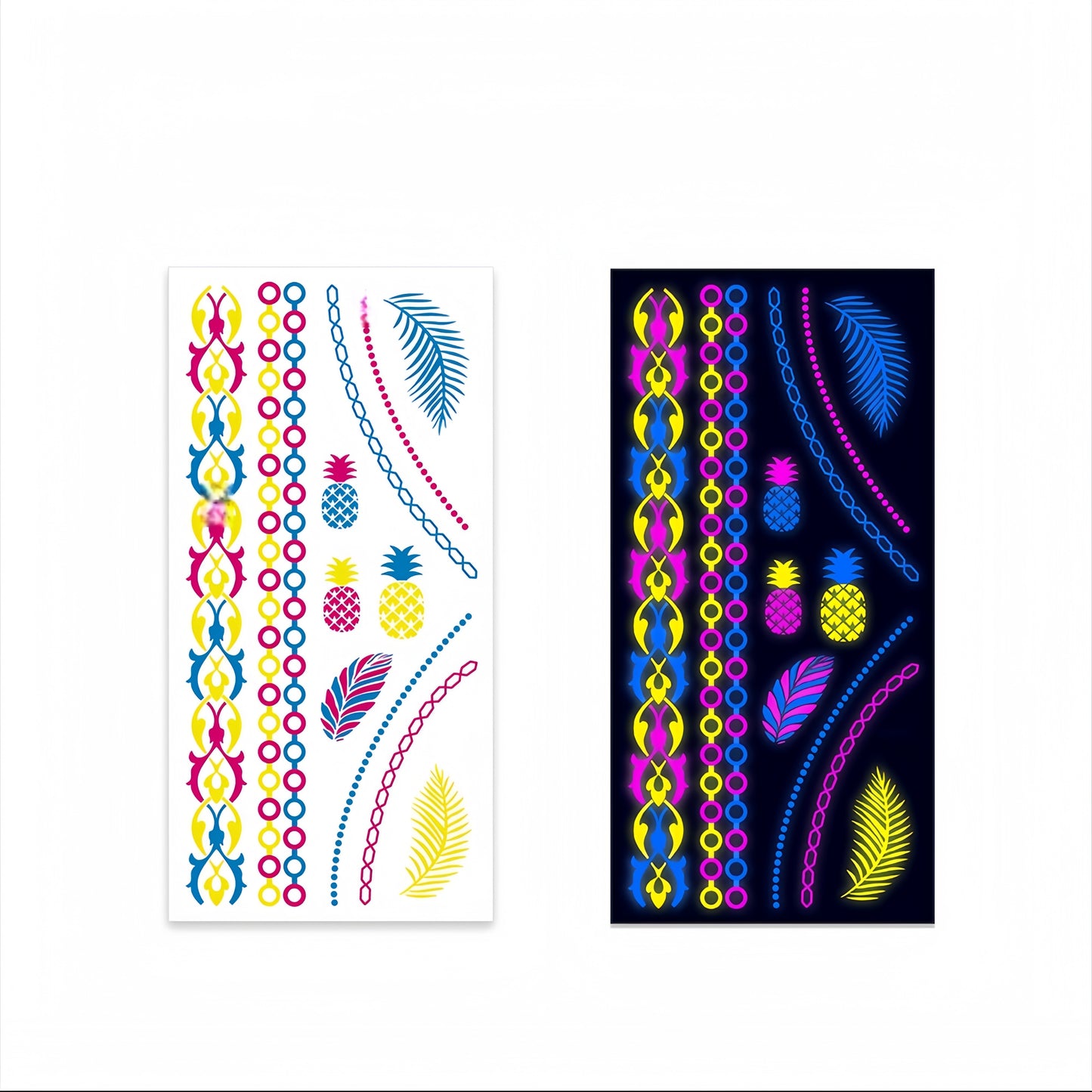 Glitter Rave UV Reactive Temporary Tattoo 1.0