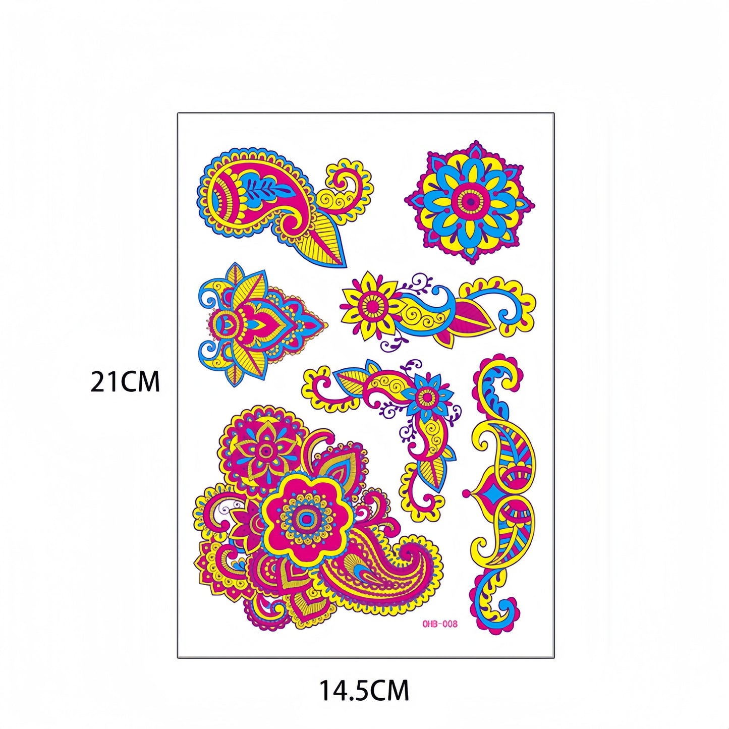 Fairy Flora UV Reactive Temporary Tattoo