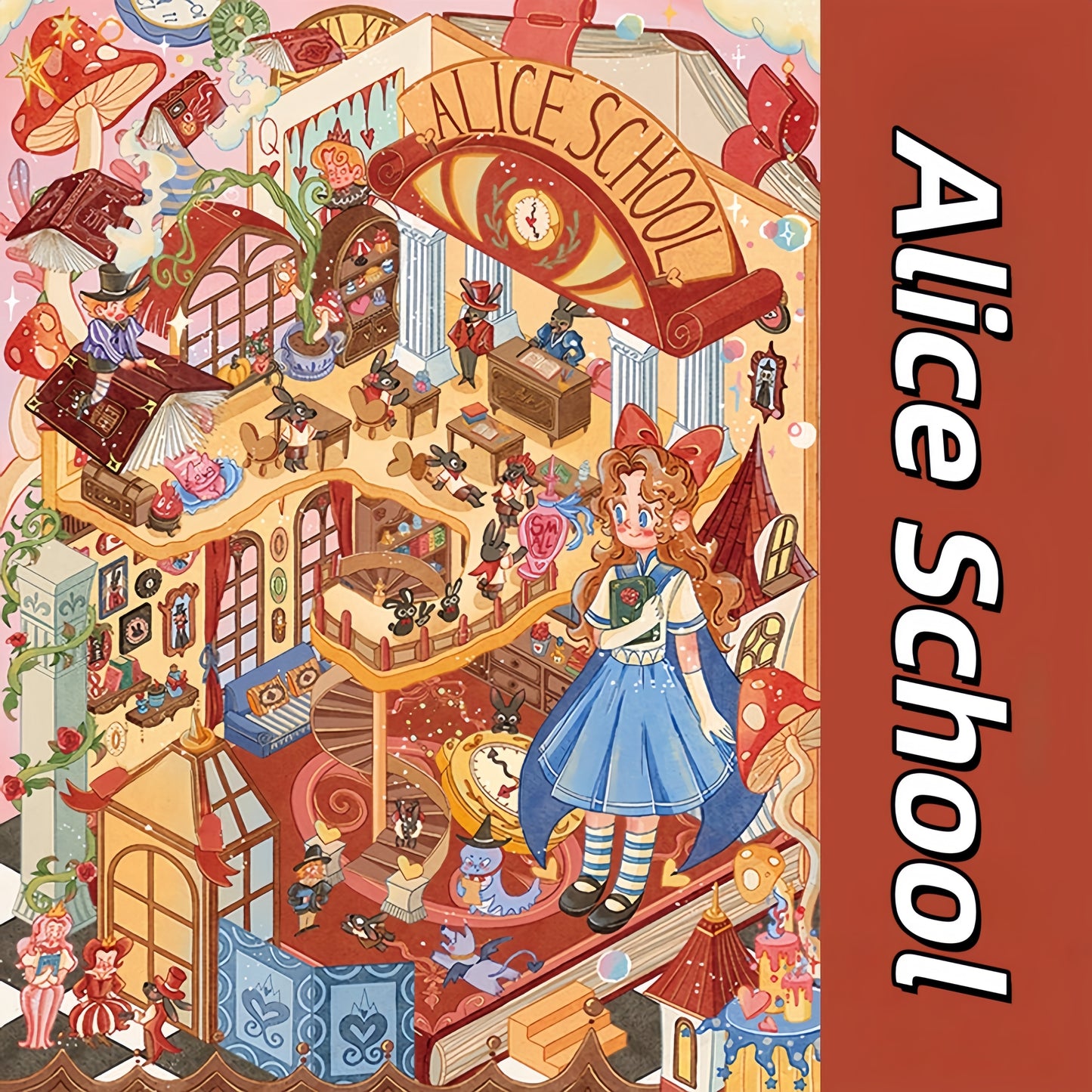 Tiny Dreamscape 3D Sticker | 4 Cute Miniature Scenes