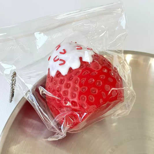 Snow Top Strawberry Squishy