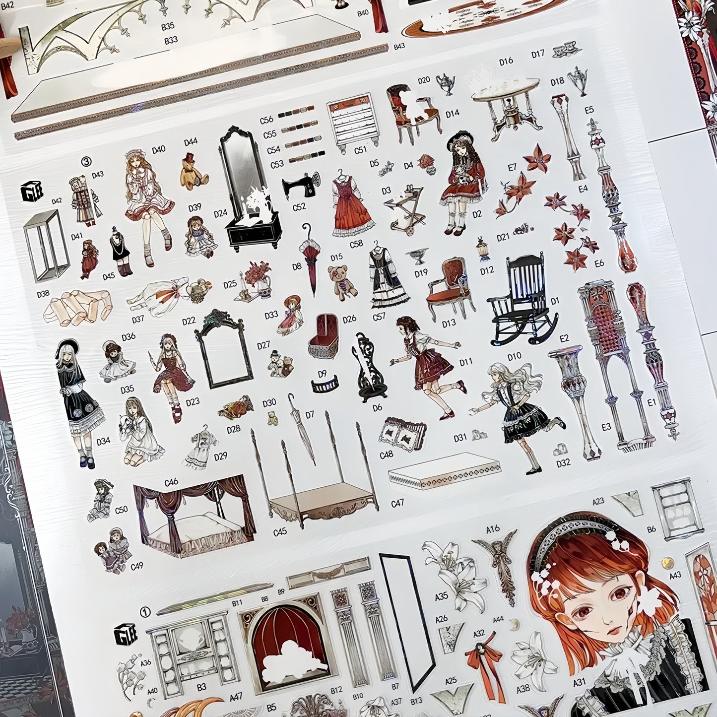 Horror Tales 3D Sticker | 2 Cute Miniature Scenes