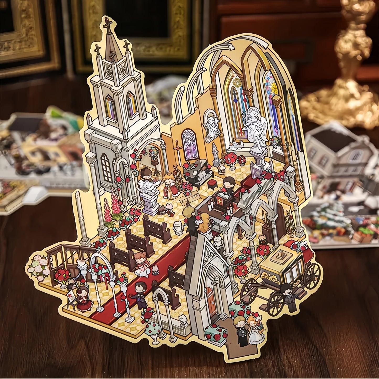 Mist Theater Detective Story 3D Sticker Book