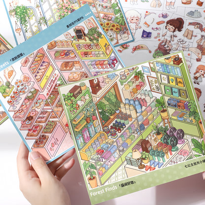 Glimmer Shop 3D Sticker Book