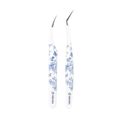 Blue Porcelain Professional Sticker Tweezers