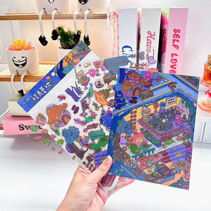 Modern Myths 3D Sticker | 5 Cute Miniature Scenes