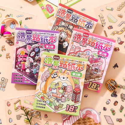 Little Wonder Rooms 3D Sticker Book