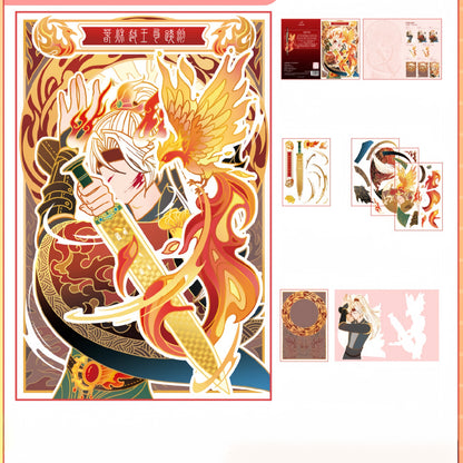 Historical Fantasy 3D Sticker | 5 Cute Miniature Scenes
