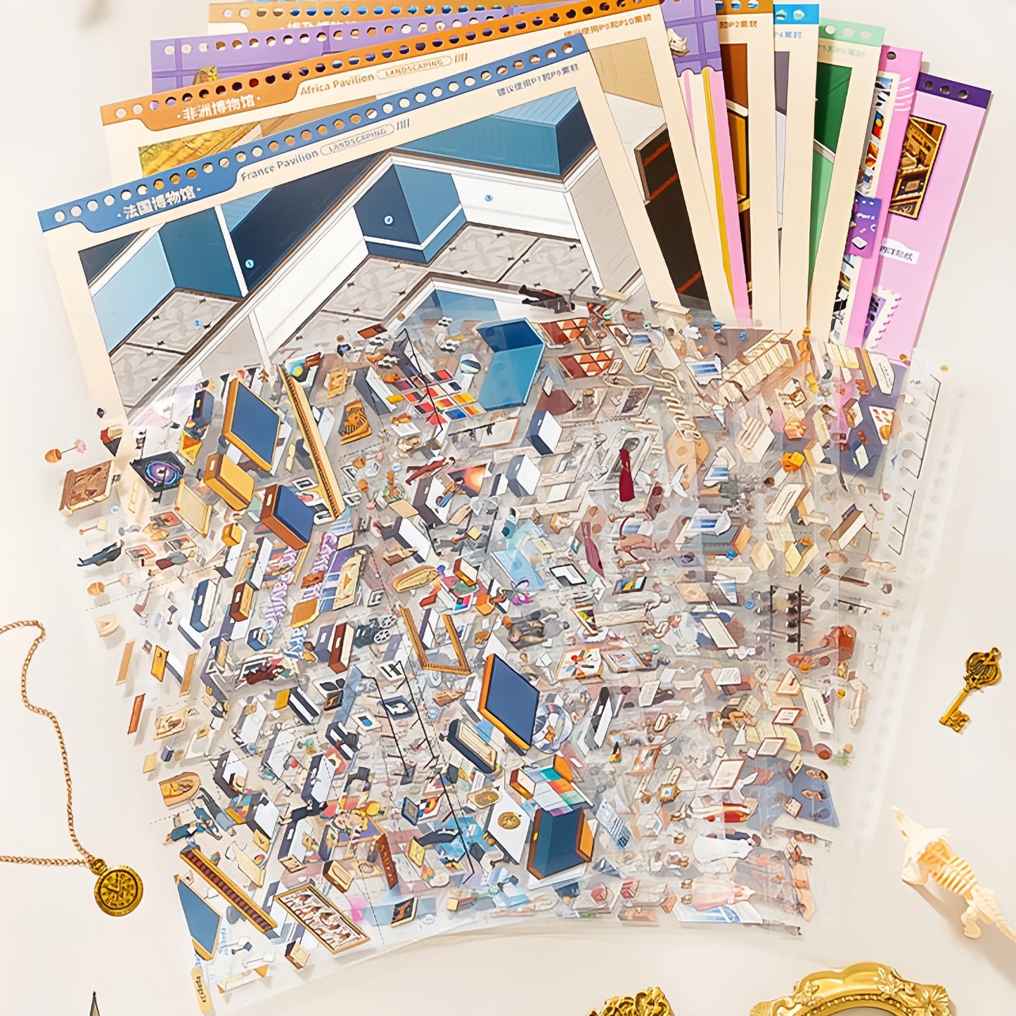 The Art Museum 3D Sticker Book