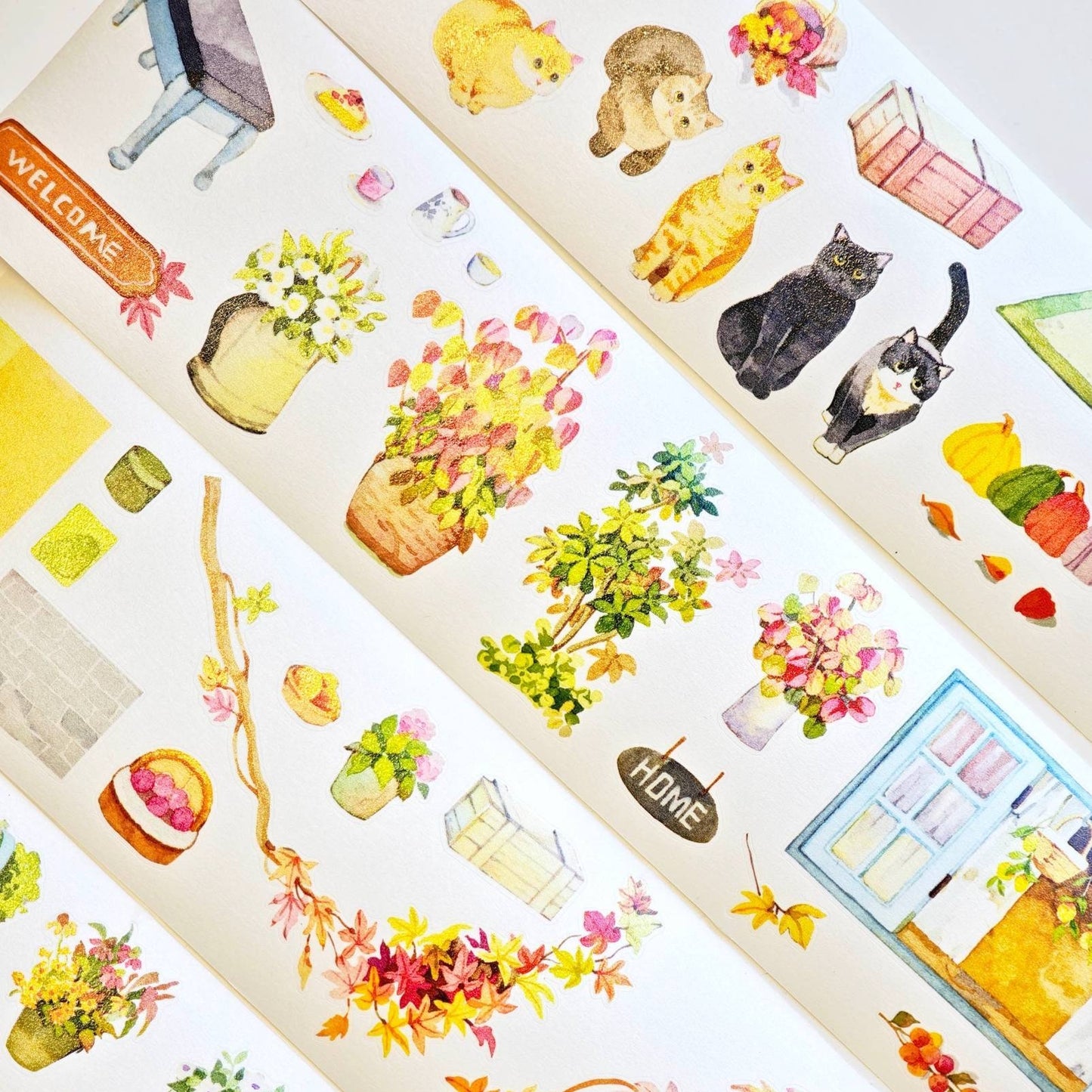 Leisure Time 3D Sticker | 2 Cute Miniature Scenes