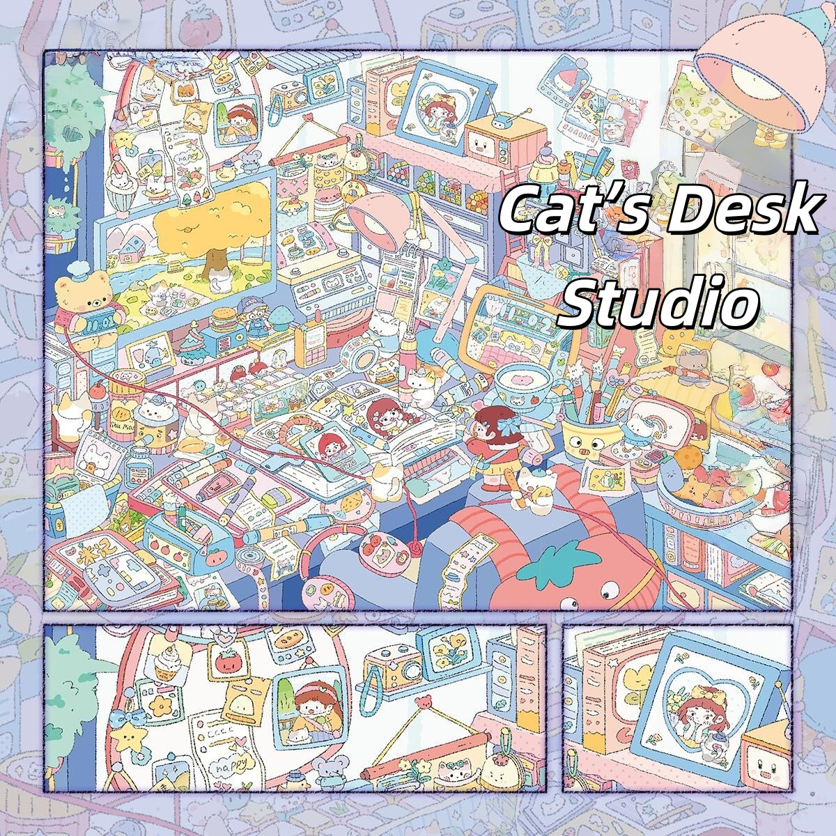 Whimsical Life 3D Sticker | 5 Cute Miniature Scenes