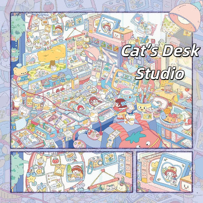 Whimsical Life 3D Sticker | 5 Cute Miniature Scenes