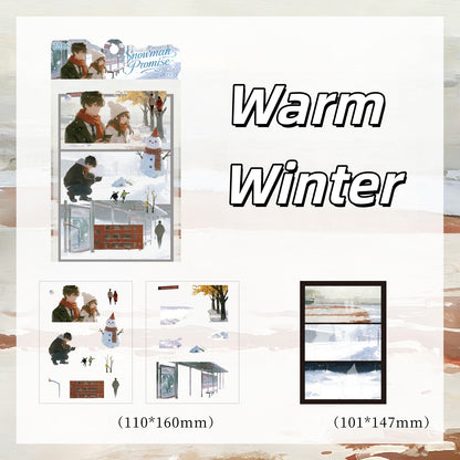 Youth Time 3D Sticker | 6 Cute Miniature Scenes