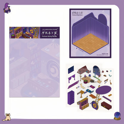 Dream House 3D Sticker | 3 Cute Miniature Scenes