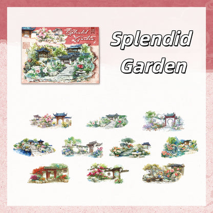 Cloud Court 3D Sticker | 6 Cute Miniature Scenes