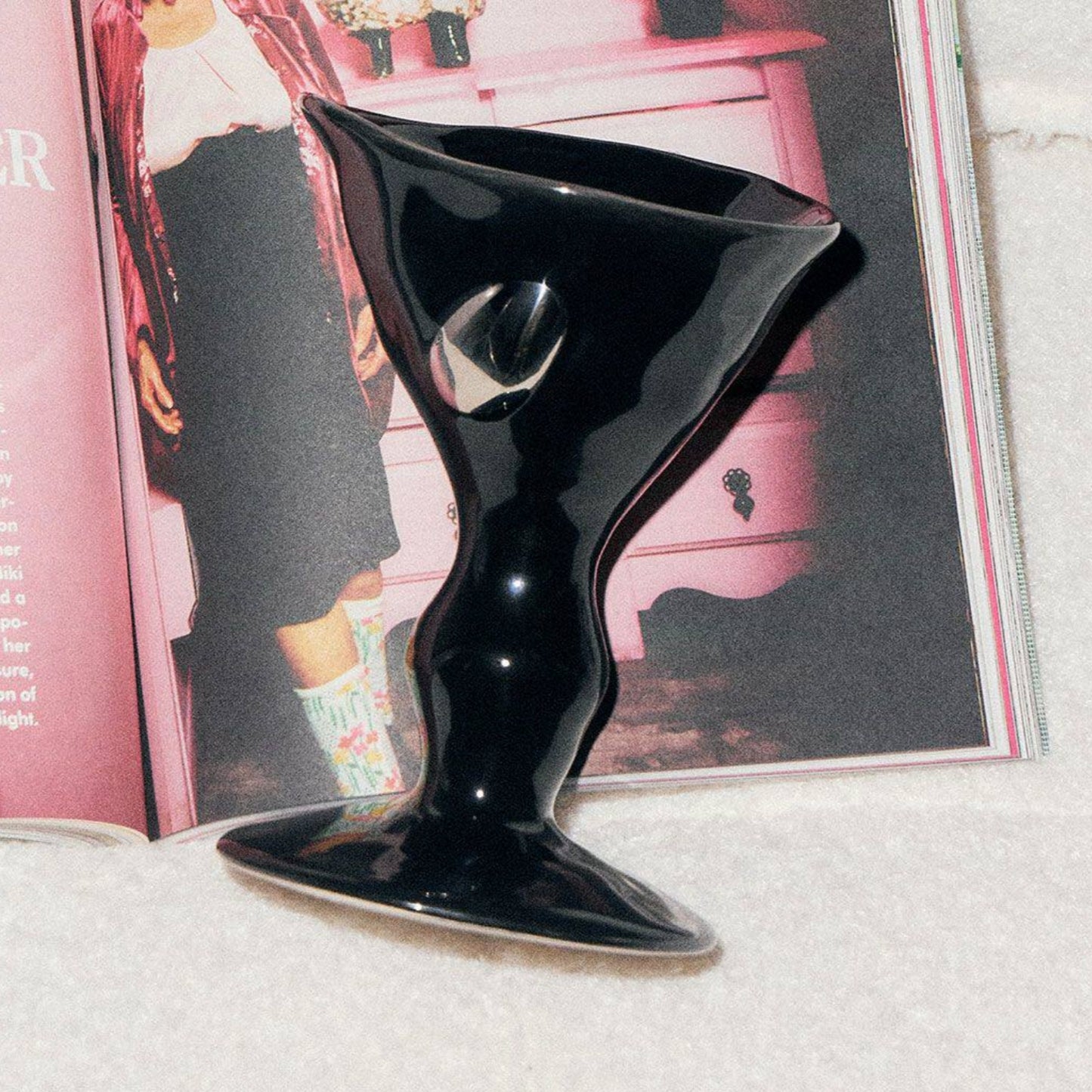 Hand-Pinched Ceramic Goblet