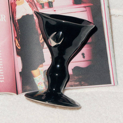 Hand-Pinched Ceramic Goblet