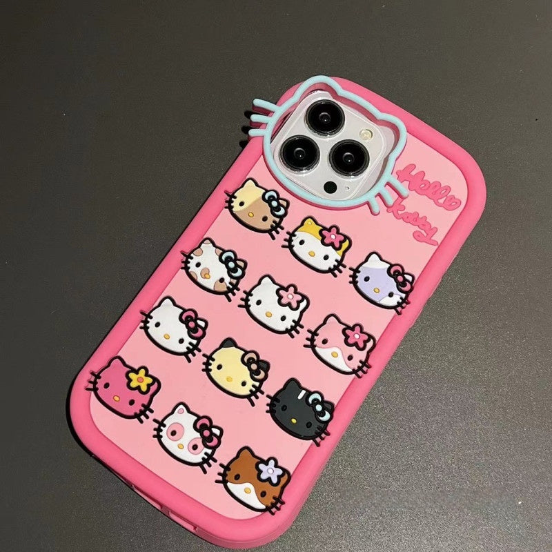 Pink Cat Silicone Phone Case