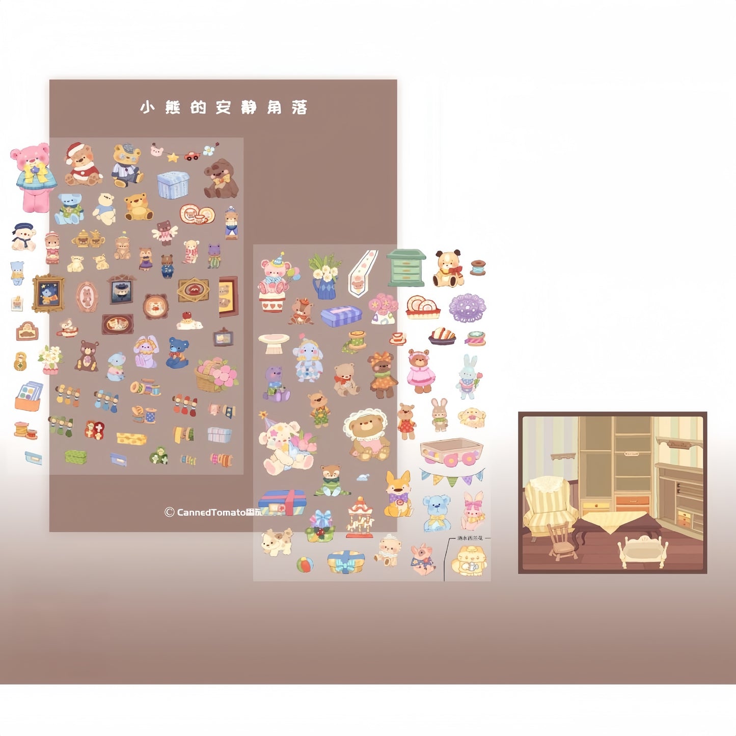 Nature Poems 3D Sticker | 5 Cute Miniature Scenes