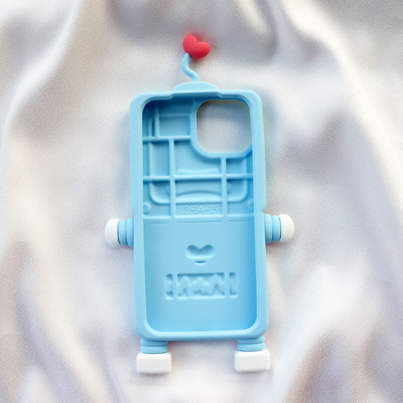 Heart Robot Silicone Phone Case